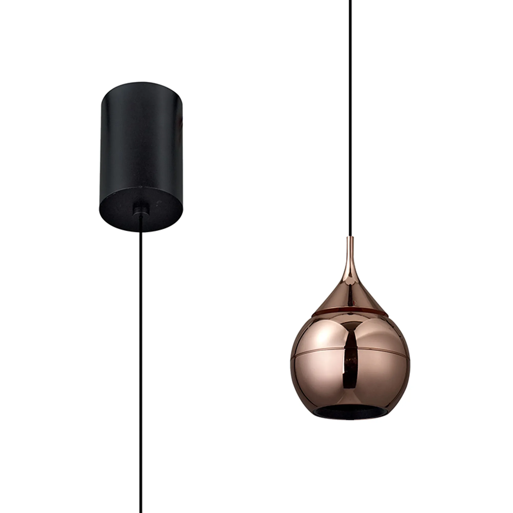 M8891  Drop Pendant, 7W LED, 3000K, lm, 36º, Pearl Black, 3yrs Warranty